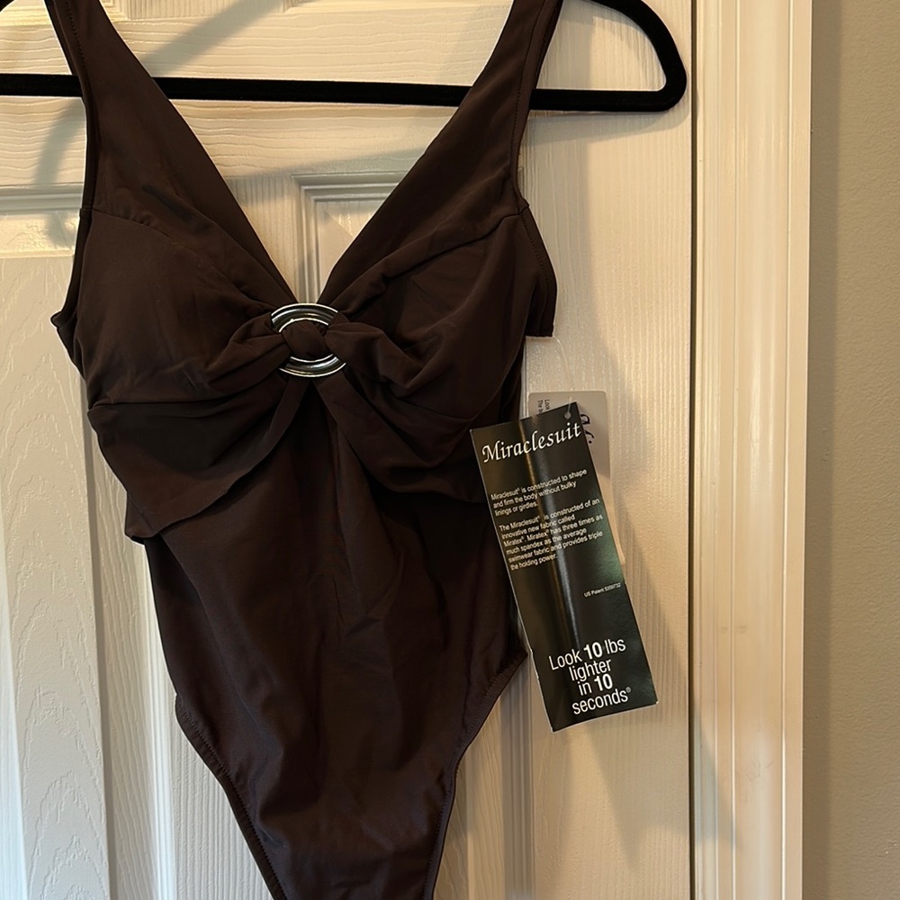 Miraclesuit Brown One Piece Swimsuit - Picture 4 of 4